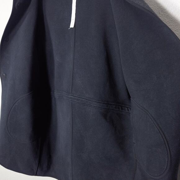 Lululemon Women’s City Bound Wrap Cardigan Charcoal Hooded Snap Front Medium - Picture 7 of 10